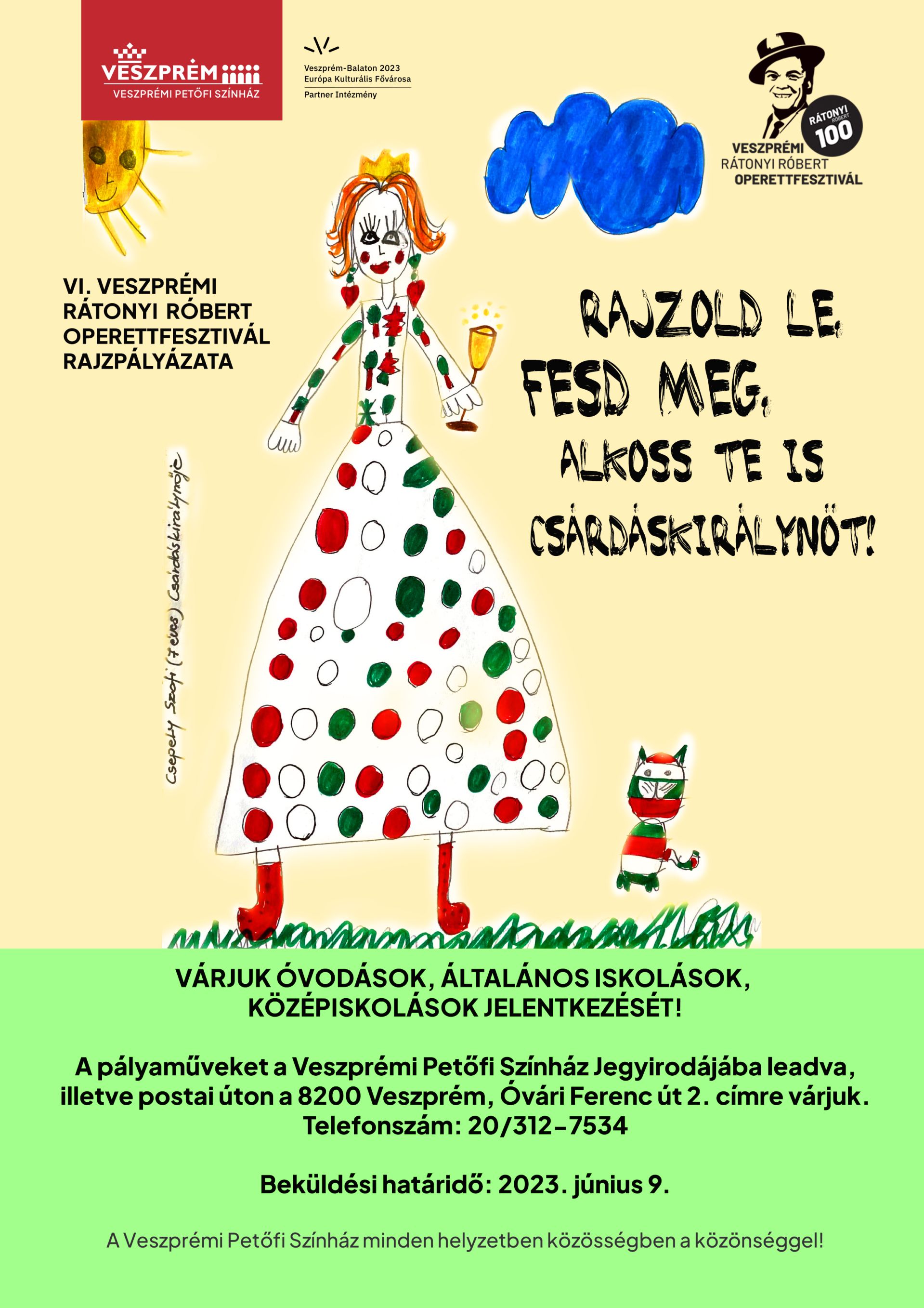 Rajzpályázat a VI. Veszprémi Rátonyi Róbert Operettfesztiválon!