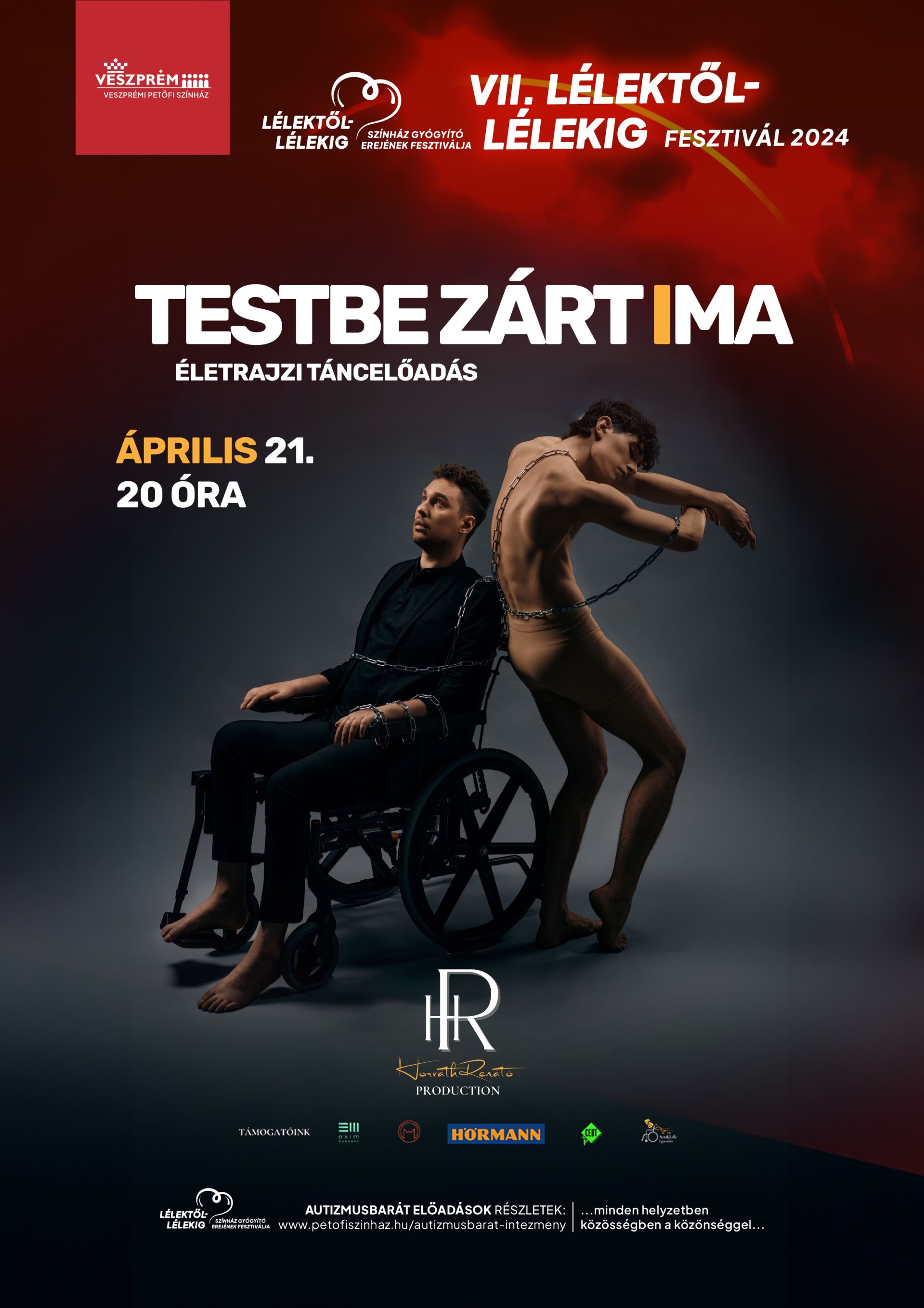 „Addig pedig maradok így és alkotok” – Horváth Renátó a Testbe zárt ima életrajzi táncelőadás kapcsán