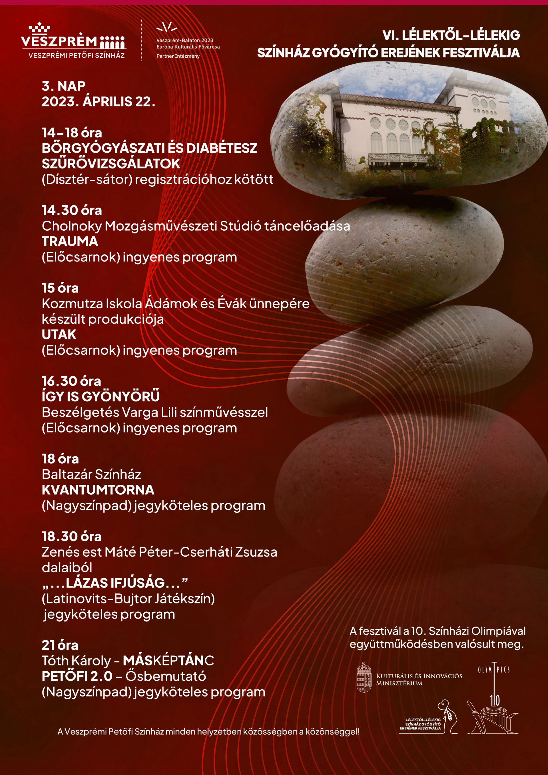 Éntudat, magunk és környezetünk elfogadása: A VI. Lélektől-lélekig Színház Gyógyító Erejének Fesztiváljának harmadik napja