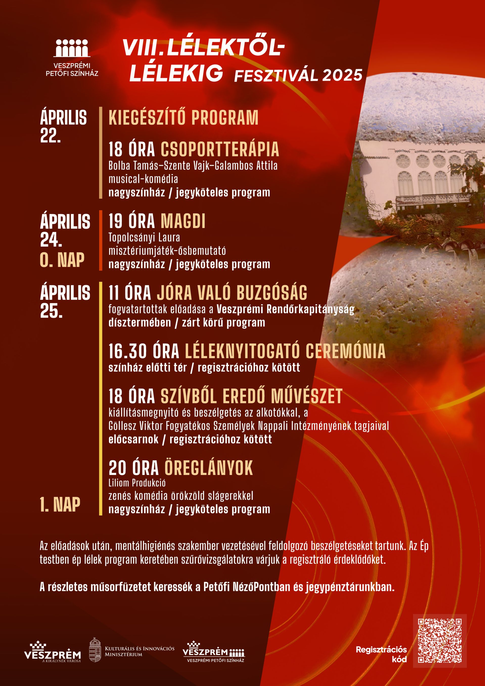 Lélektől-Lélekig Fesztiválbérlet! Jelentős kedvezmény a színházbarátoknak!