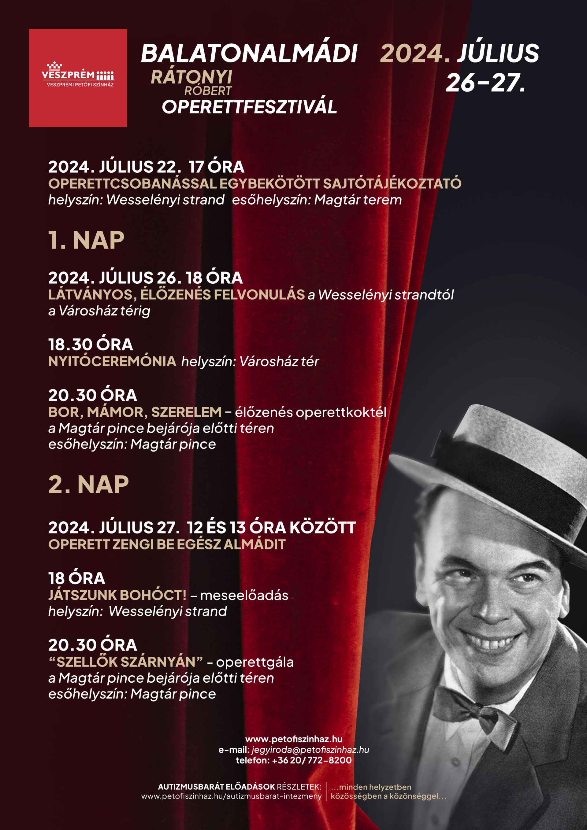 RÁTONYI RÓBERT OPERETTFESZTIVÁL BALATONALMÁDIBAN