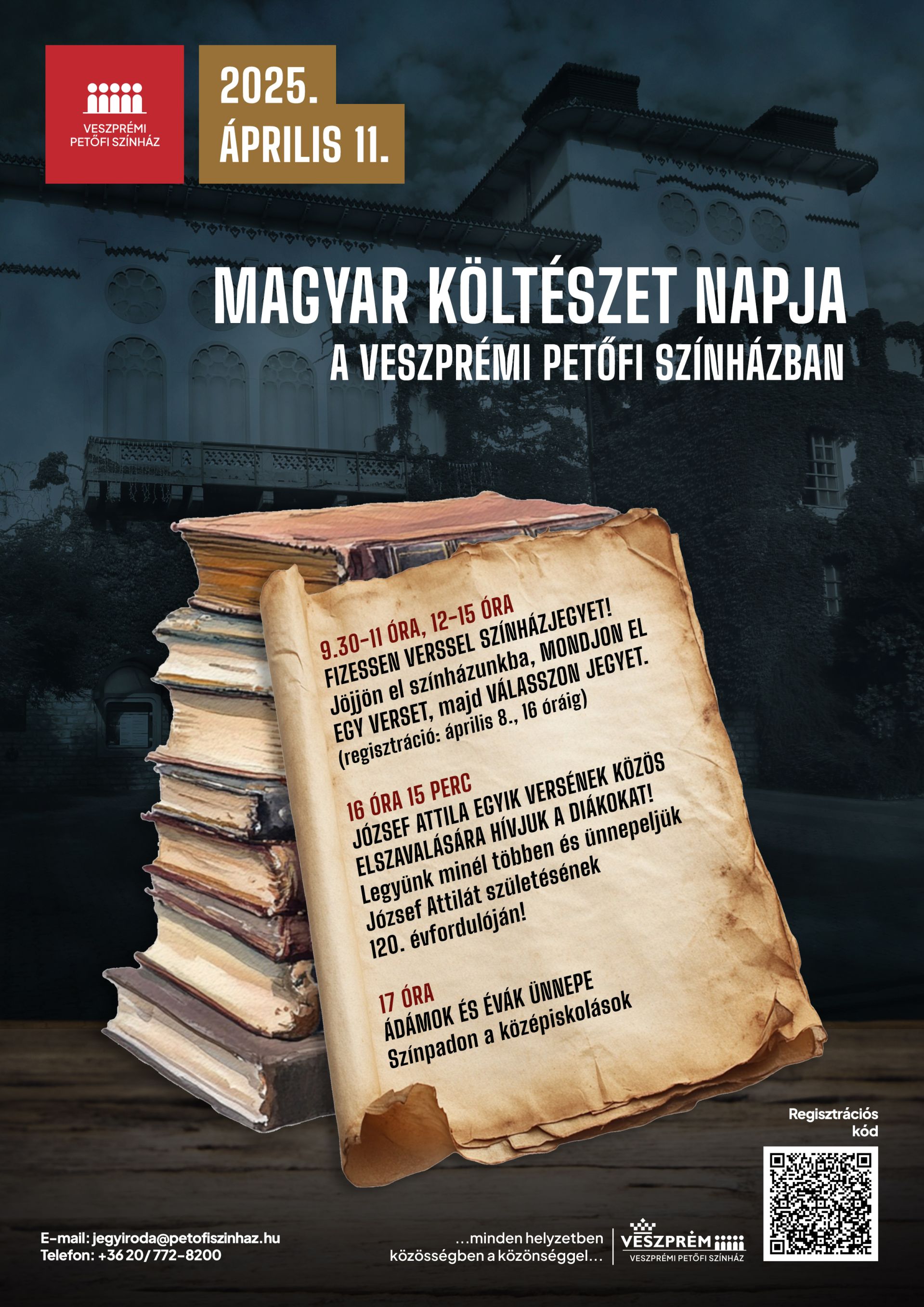 MAGYAR KÖLTÉSZET NAPI PROGRAMOK A VESZPRÉMI PETŐFI SZÍNHÁZBAN