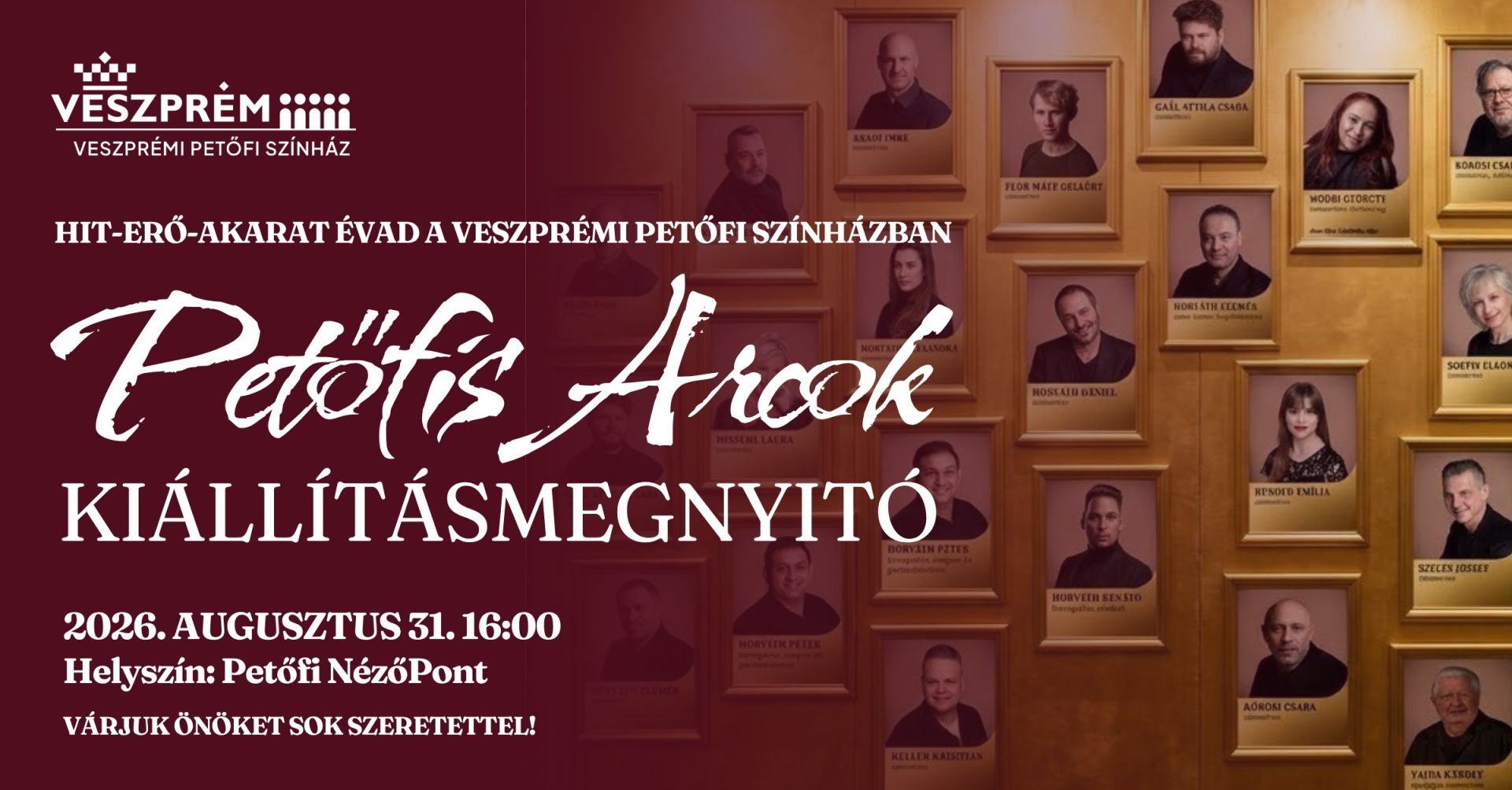 Különleges közönségtalálkozó: Petőfis Arcok kiállításmegnyitó