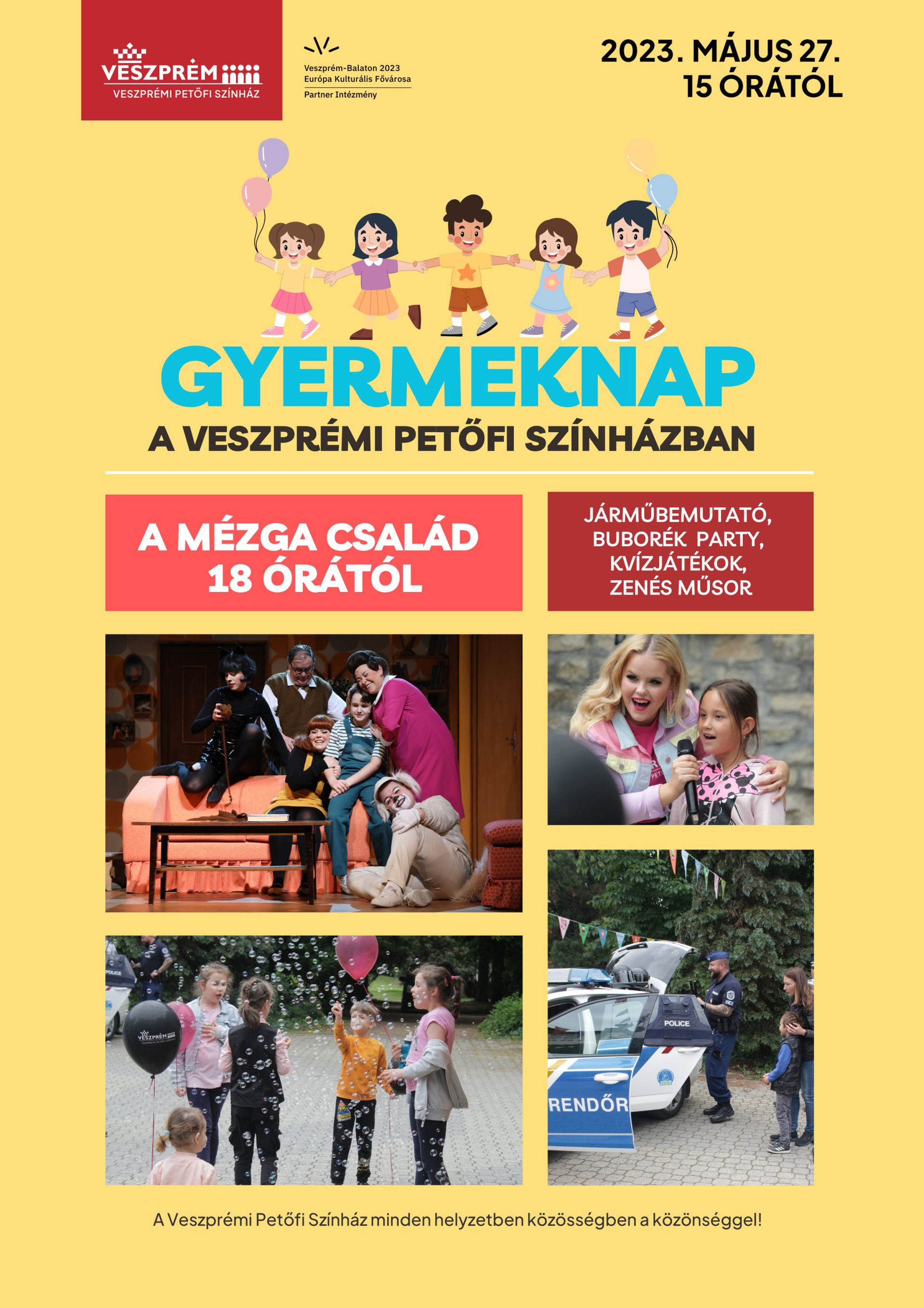 Május 27-én Színházi Gyermeknap a Veszprémi Petőfi Színházban!