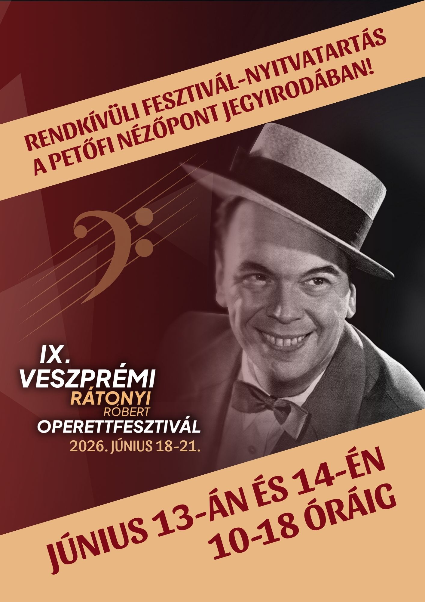 Hétvégi fesztiválnyitvatartás a Petőfi NézőPont Jegyirodában!