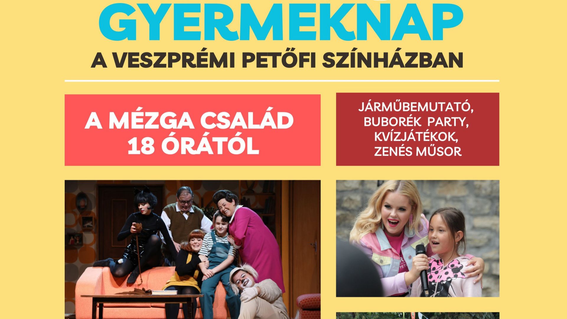 Május 27-én Színházi Gyermeknap a Veszprémi Petőfi Színházban!